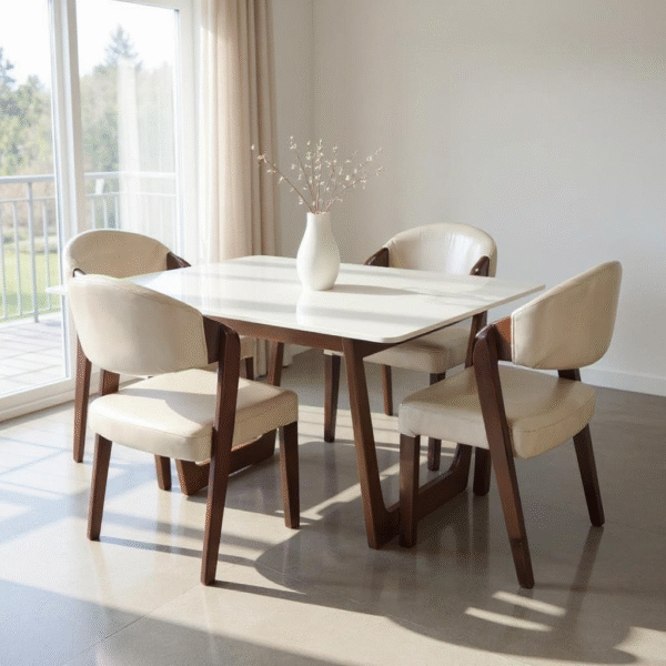 Lounge stone 4 seater marble dining