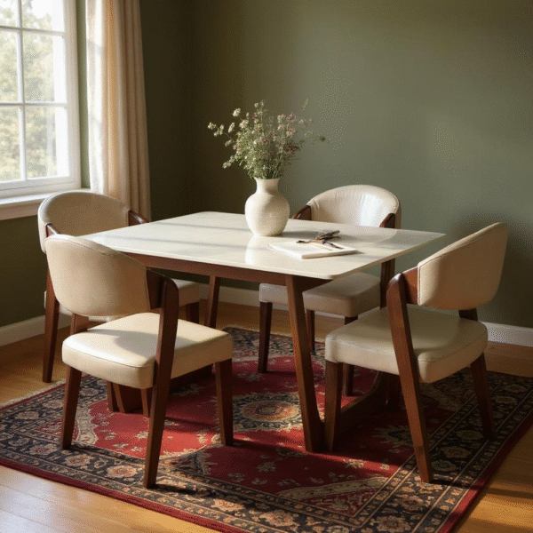 Lounge stone 4 seater marble dining