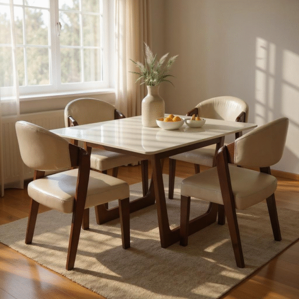 Lounge stone 4 seater marble dining