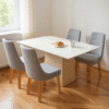 Calista beige 4 seater dining